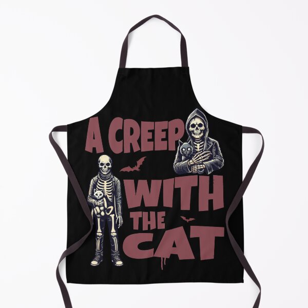 Item preview, A Creep With The Cat Halloween Vibes designed and sold by LuminOrb.