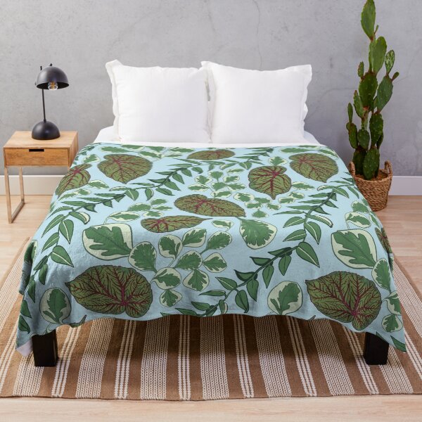 Item preview, Temple of the Houseplant - Cascade of Leaves Diagonal Stripes designed and sold by Vibezgarden.
