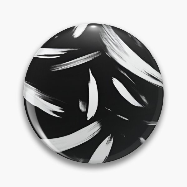 Item preview, Imperfect White Brush Strokes on Matte Black designed and sold by Have Mercy.