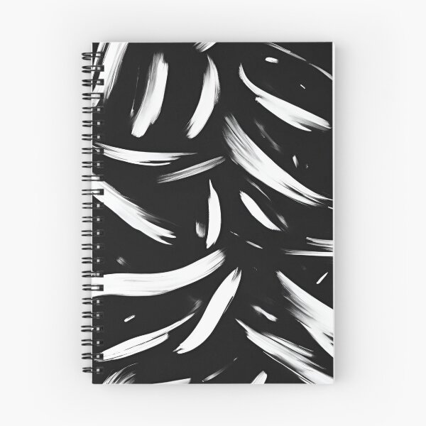Item preview, Imperfect White Brush Strokes on Matte Black designed and sold by Have Mercy.