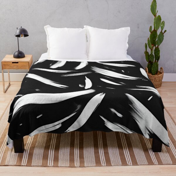 Item preview, Imperfect White Brush Strokes on Matte Black designed and sold by Have Mercy.