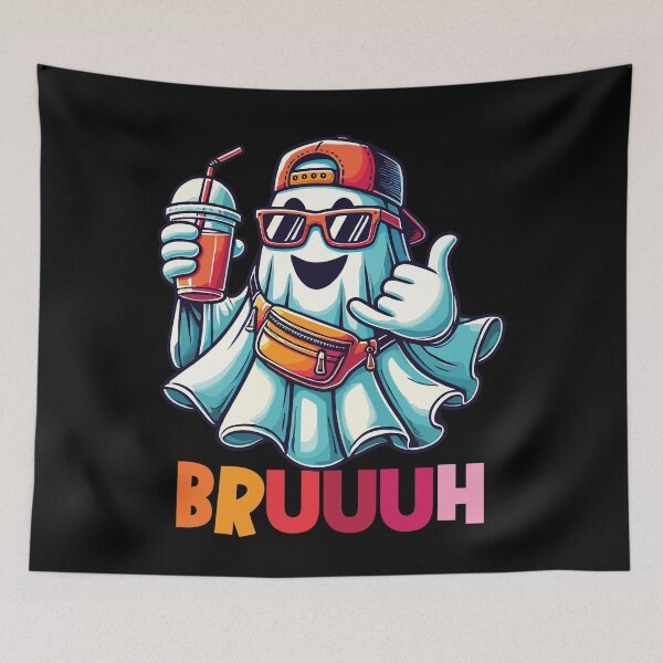 Item preview, Funny Ghost Bruh Halloween Spooky Season designed and sold by LuminOrb.