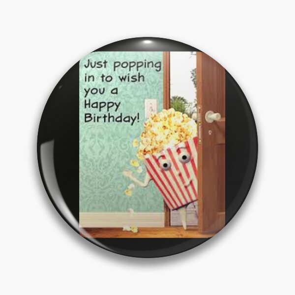 Item preview, Happy Birthday popcorn - Popcorn Meme - Perfect for Movie Lovers and Snack Enthusiasts designed and sold by Earth Nature Creations.
