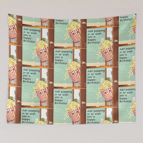 Item preview, Happy Birthday popcorn - Popcorn Meme - Perfect for Movie Lovers and Snack Enthusiasts designed and sold by Earth Nature Creations.