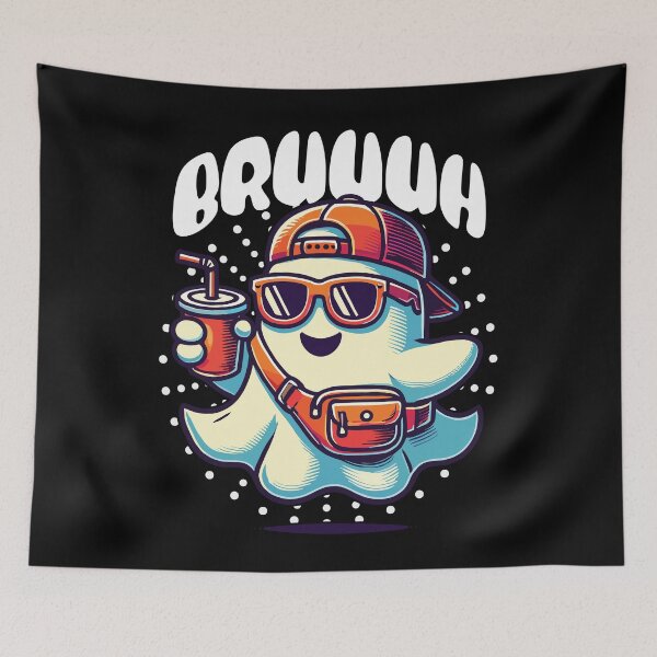 Item preview, Funny Ghost Bruh Halloween Spooky Season designed and sold by LuminOrb.