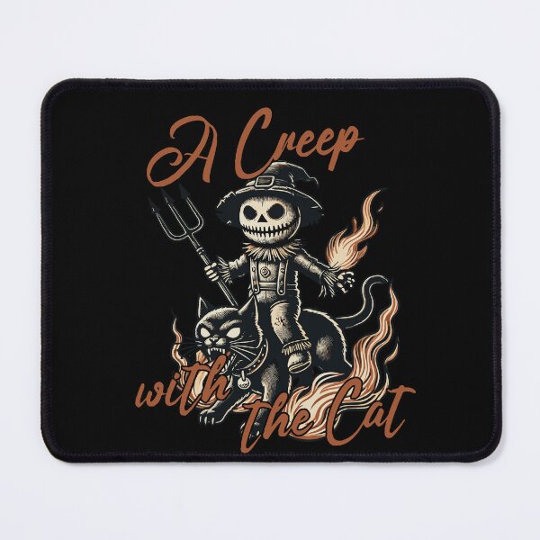 Item preview, A Creep With The Cat Halloween Magic designed and sold by LuminOrb.