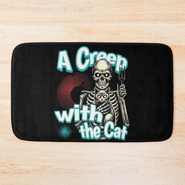 Item preview, A Creep With The Cat Halloween Fun designed and sold by LuminOrb.