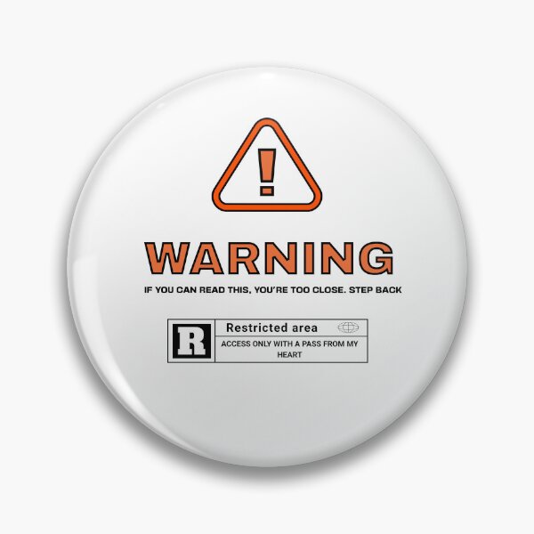 Artikelvorschau, „Warning Design Humor Restricted Area.“ entworfen und verkauft von JFMun.