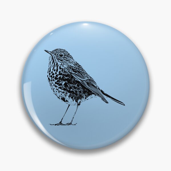 Item preview, Hermit Thrush Black Design  designed and sold by designsasstultd.