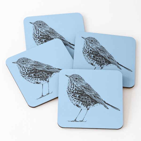 Item preview, Hermit Thrush Black Design  designed and sold by designsasstultd.