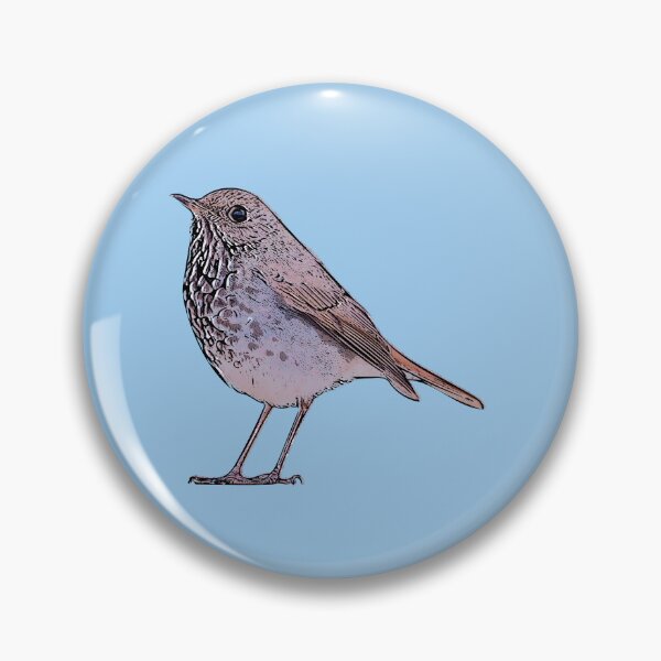 Item preview, Hermit Thrush Black Alternate Design  designed and sold by designsasstultd.