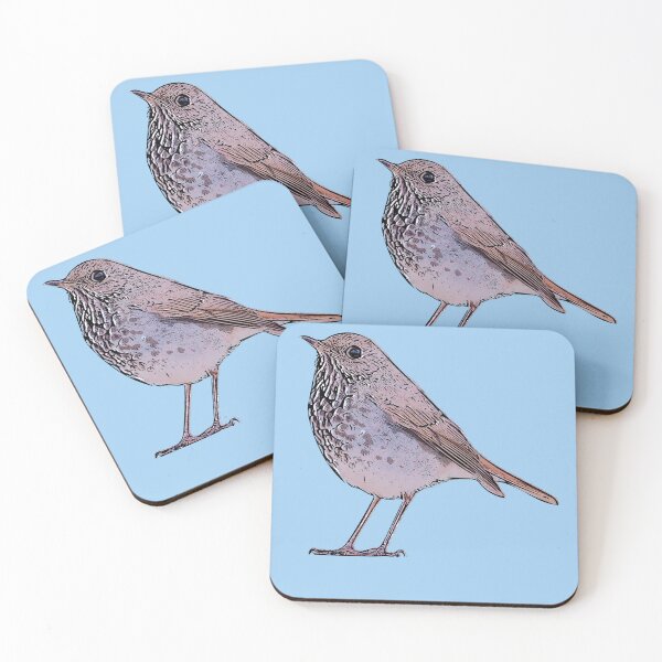 Item preview, Hermit Thrush Black Alternate Design  designed and sold by designsasstultd.