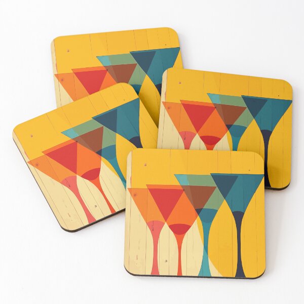 Item preview, Martini Party Mid Century Modern Vector Art designed and sold by taiche.