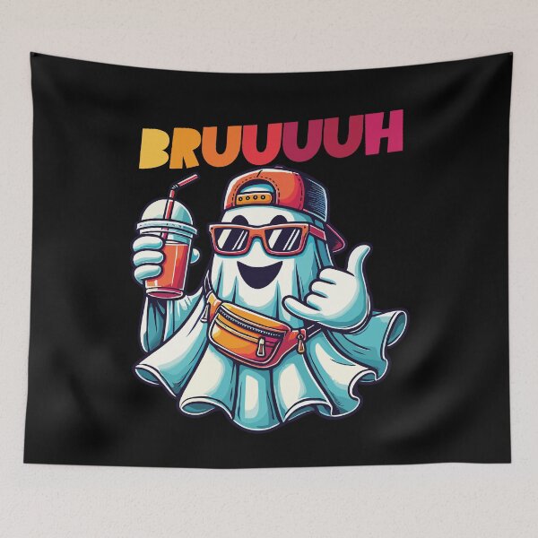 Item preview, Bruh Ghost Funny Spooky Season Costume designed and sold by LuminOrb.