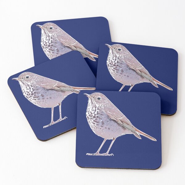 Item preview, Hermit Thrush White Alternate Design  designed and sold by designsasstultd.
