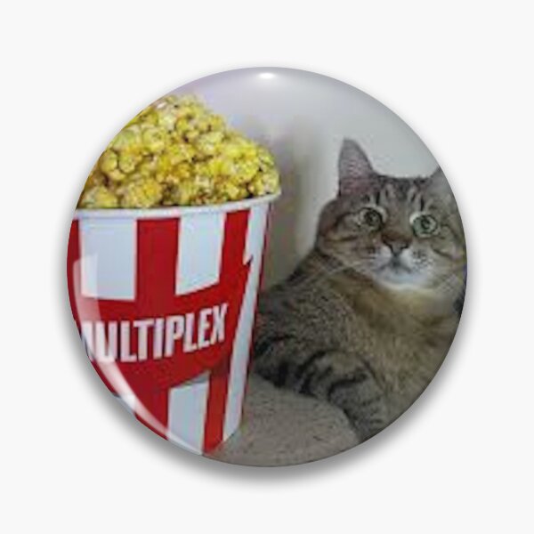 Item preview, Cat Eats popcorn - Popcorn Meme - Perfect for Movie Lovers and Snack Enthusiasts designed and sold by Earth Nature Creations.