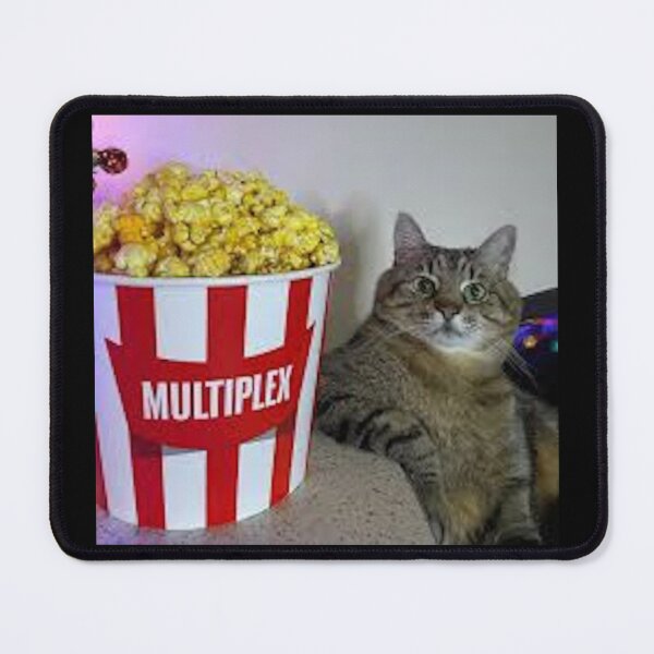 Item preview, Cat Eats popcorn - Popcorn Meme - Perfect for Movie Lovers and Snack Enthusiasts designed and sold by Earth Nature Creations.
