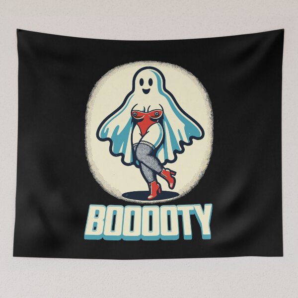 Item preview, Funny Halloween Booooty Ghost Vibe designed and sold by LuminOrb.