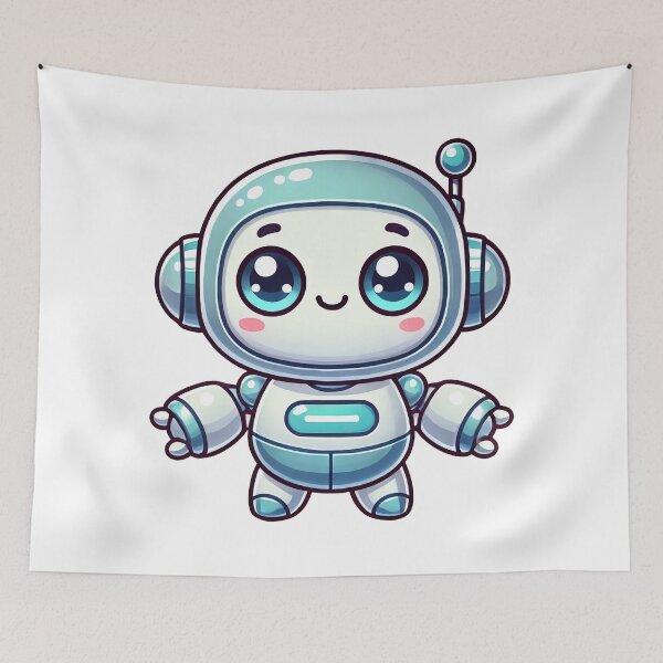 Item preview, Cute Robot Mascot designed and sold by ShibariZone.