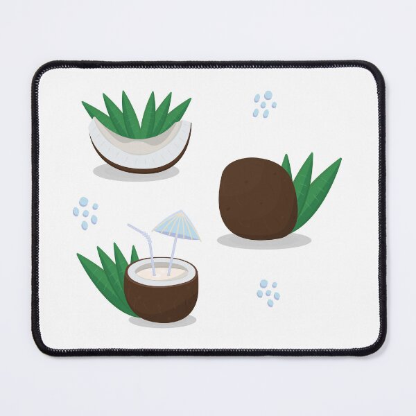 Item preview, Coconut pieces with leaves designed and sold by OM-lova.