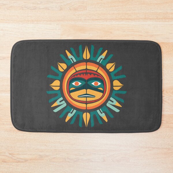 Item preview, Inuit Sun style native art of a Warrior Sun. designed and sold by blackdogshop.