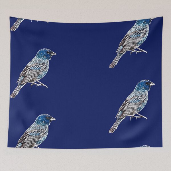 Item preview, Indigo Bunting White Alternate Design  designed and sold by designsasstultd.