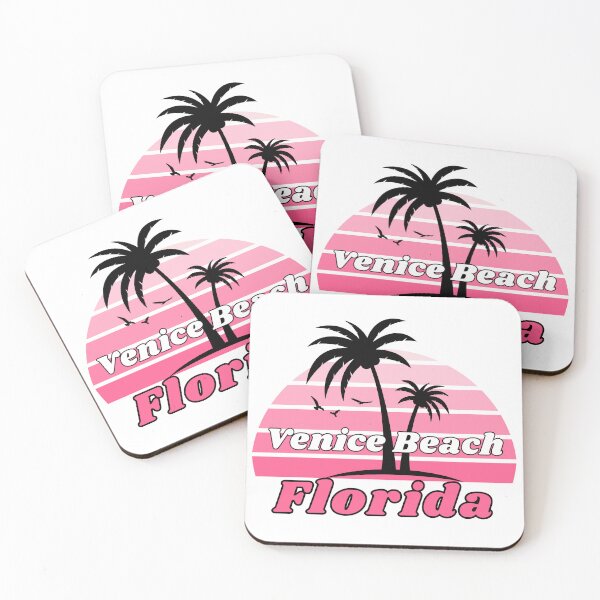 Item preview, Retro Cool Venice Beach Florida Palm Tree at Sunset Souvenirs designed and sold by karmdaf.