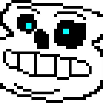 Undertale Sans Pixel Art | Spiral Notebook