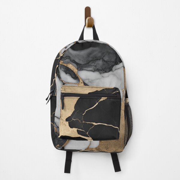 Item preview, Cracked Black and White Marble with Gold Accents designed and sold by Have Mercy.