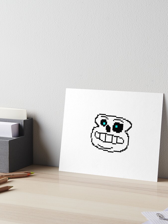 Undertale Sans Pixel Art Art Print for Sale by Pixel-Perfect