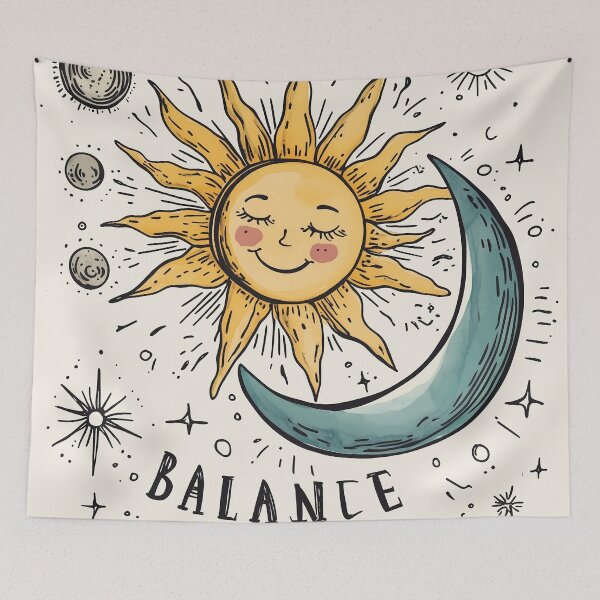 Item preview, Sun & moon designed and sold by Unfolding Art.