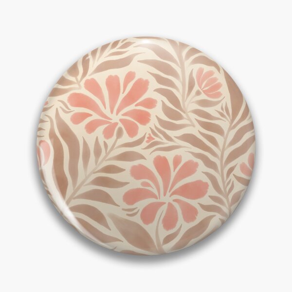 Item preview, Floral pattern in peach fuzz and tan designed and sold by Miss-Belle.