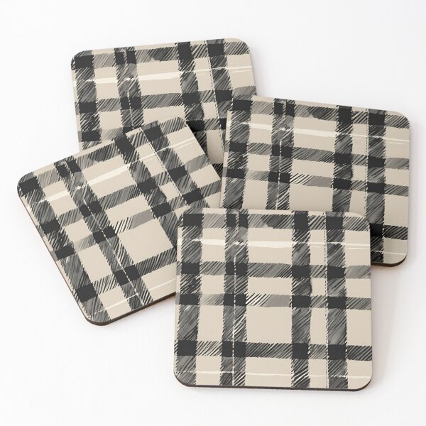 Item preview, Black and White Plaid with Beige designed and sold by Have Mercy.