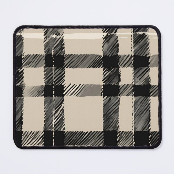 Item preview, Black and White Plaid with Beige designed and sold by Have Mercy.