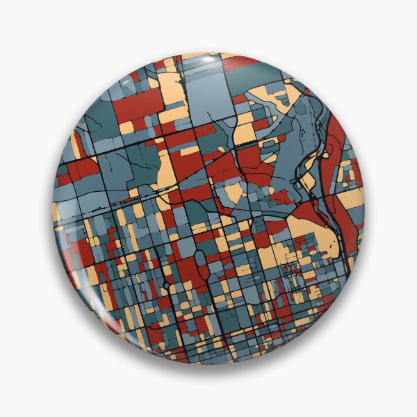 Item preview, Toronto Canada City Map Earthtone Travel Maps Art designed and sold by Stadify.