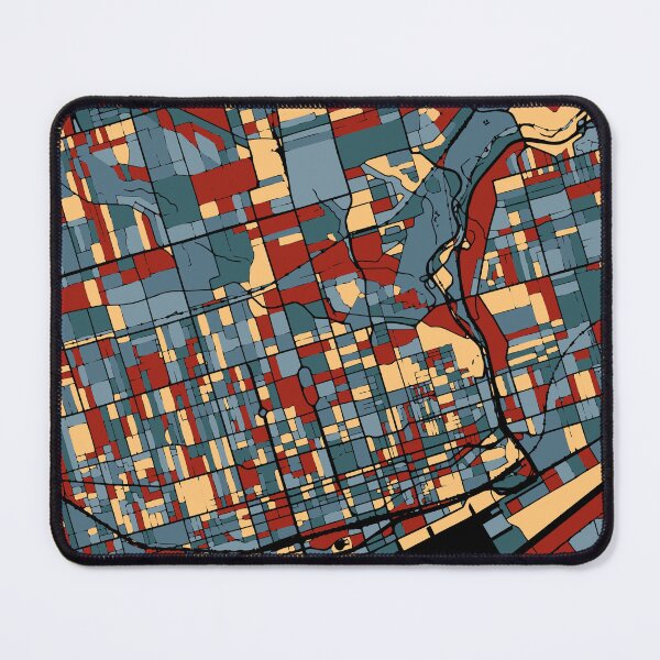 Item preview, Toronto Canada City Map Earthtone Travel Maps Art designed and sold by Stadify.