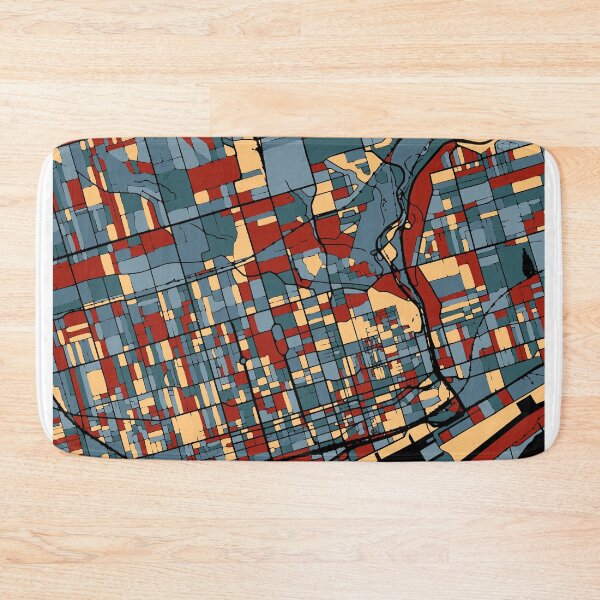 Item preview, Toronto Canada City Map Earthtone Travel Maps Art designed and sold by Stadify.