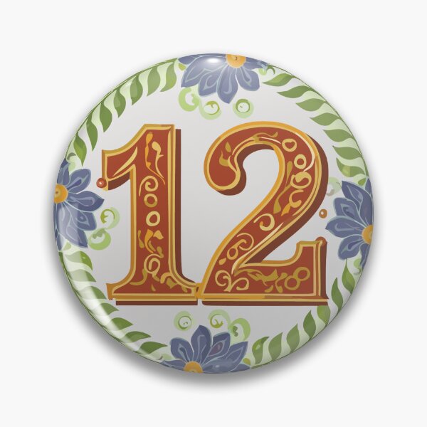 Item preview, House Number 12 Sticker designed and sold by carlarmes.