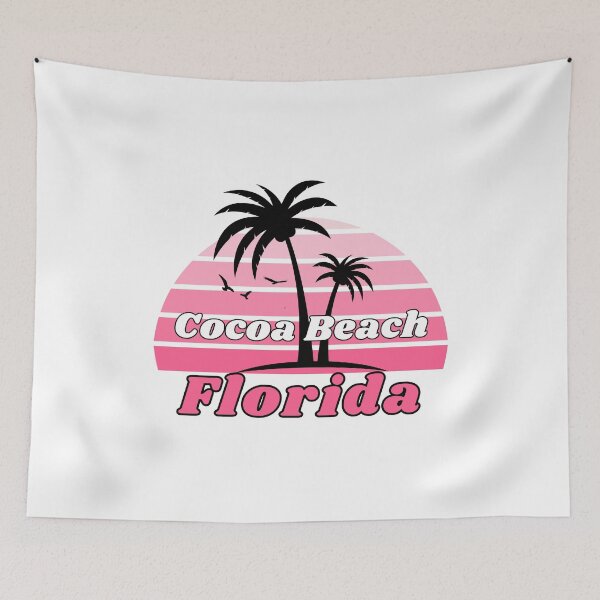 Item preview, Retro Cool Cocoa Beach Florida Palm Tree at Sunset Souvenirs designed and sold by karmdaf.