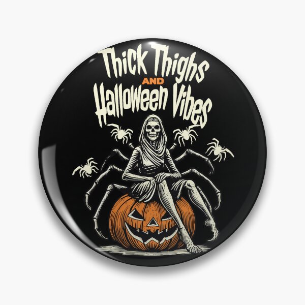 Item preview, Thick Thighs And Halloween Vibes Humor designed and sold by LuminOrb.