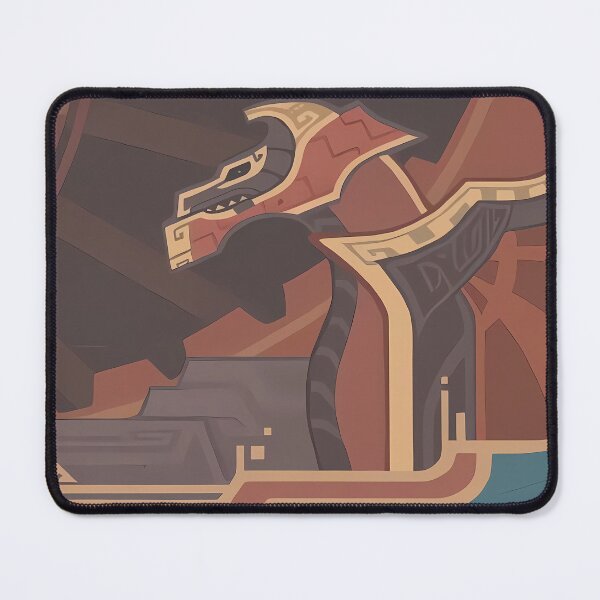 Item preview, Natlan: Fiery Dragon Genshin Impact Namecard designed and sold by kazatodoesart.