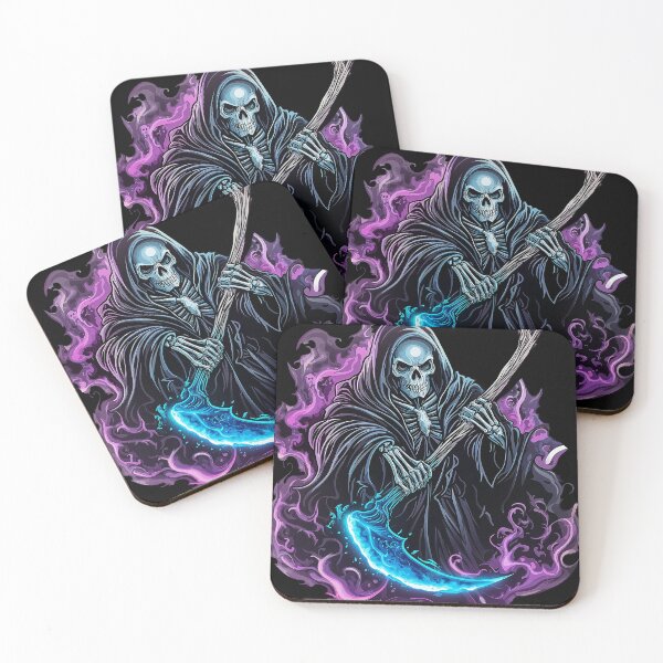 Item preview, Neon Grim Reaper designed and sold by Baranto-Design.