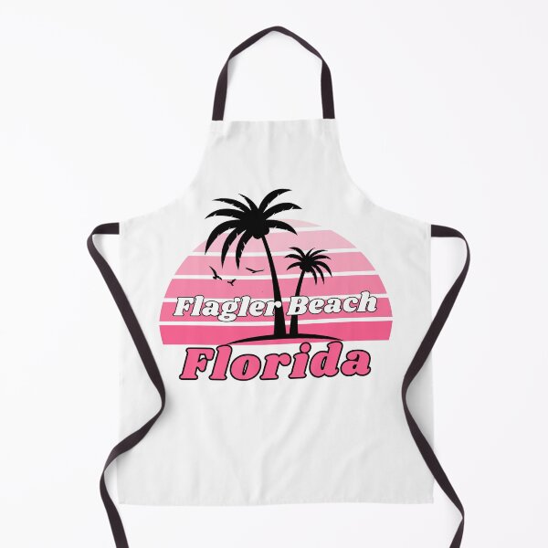 Item preview, Retro Cool Flagler Beach Florida Palm Tree at Sunset Souvenirs designed and sold by karmdaf.