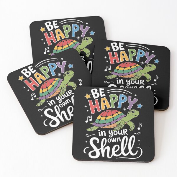 Item preview, Be Happy in Your Own Shell - Colorful Turtle Motivation Design designed and sold by love3617.