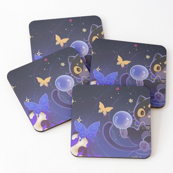 Item preview, Achievement: Feline Fortune Genshin Impact Namecard designed and sold by kazatodoesart.