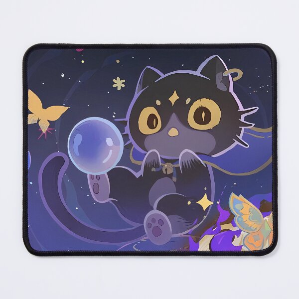 Item preview, Achievement: Feline Fortune Genshin Impact Namecard designed and sold by kazatodoesart.
