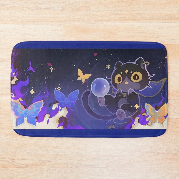 Item preview, Achievement: Feline Fortune Genshin Impact Namecard designed and sold by kazatodoesart.