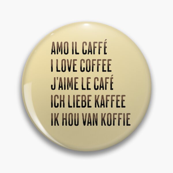 Item preview, Coffee Lover Unisex T-Shirt - I Love Coffee in 5 Languages designed and sold by CrafteeTrends.