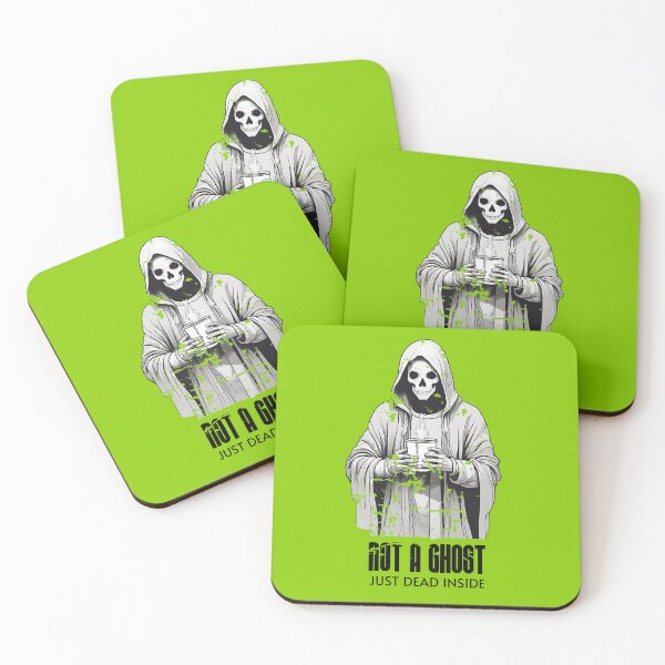 Item preview, Not a Ghost, Just Dead Inside - Funny Grim Reaper Coffee Art for Dark Humor Lovers designed and sold by PricklyBearArt.