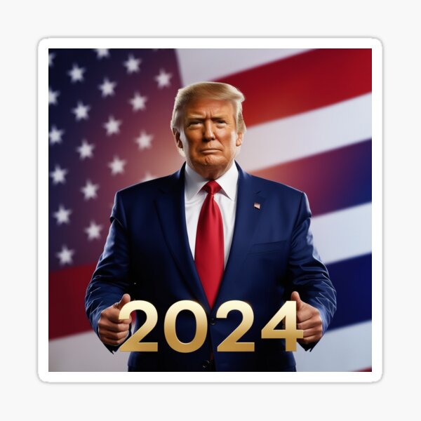 Item preview, Trump 2024 designed and sold by StickerShockAI.
